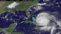 Hurricane Irene Now at the Southeastern US Coast