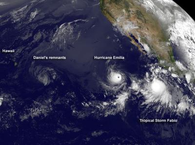 3 Tropical Cyclones in Eastern Pacific Daniel