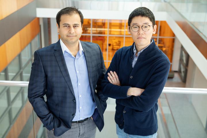 Can Bayram, Left, and Kihoon Park Led a Study that Redefines the Thermal Properties of Gallium Nitri