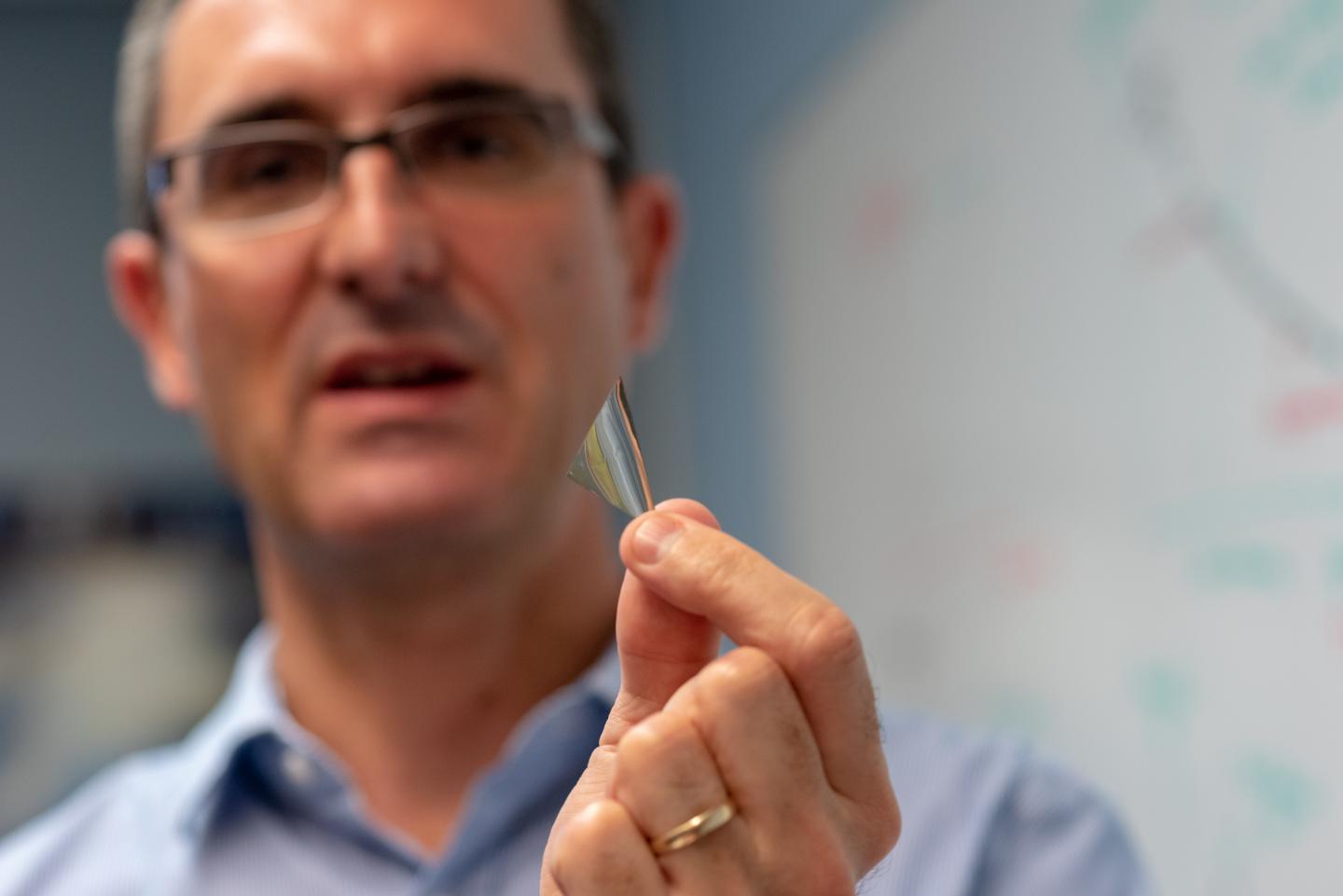Materials Scientist Frederic Sansoz with Silver