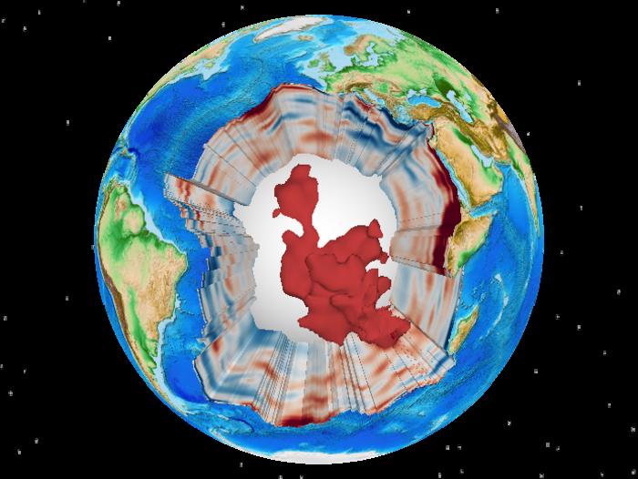 Visualisation of seismic model S40RTS