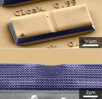 Electron Micrograph of an Invisibility Cloak Structure