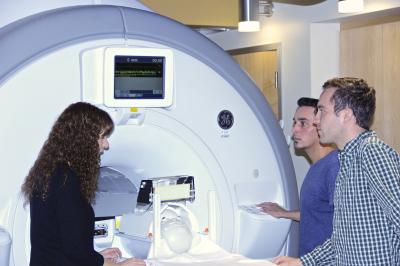 Researchers Testing fMRI Scanner