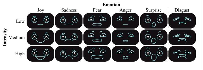 Six basic emotions depicted on Drones in Ben-Gurion U. Study