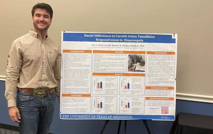 Undergraduate student researcher Ken Perry