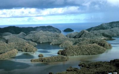 Aerial View of Palau's Rock Islands