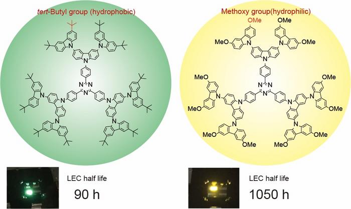 New dendrimers and longer half-life