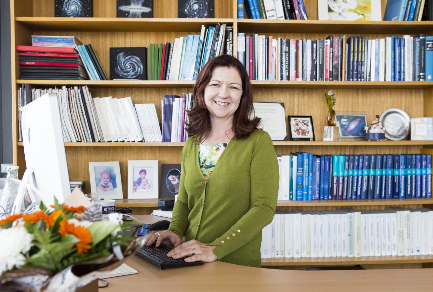 2020 James Craig Watson Medal Winner Professor Lisa Kewley in her Office