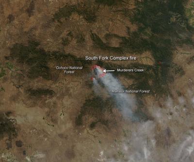 South Fork Complex Fire in Oregon