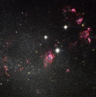 Hubble Image of Irregular Galaxy Holmberg II