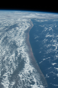 Indian Ocean coastline of Kenya and Somalia