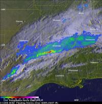 GPM Image of Arkansas Storms