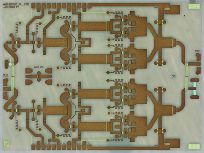 GaN amplifier circuit for V-band