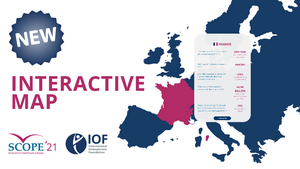 SCOPE 2021 Map - key data for osteoporosis in Europe