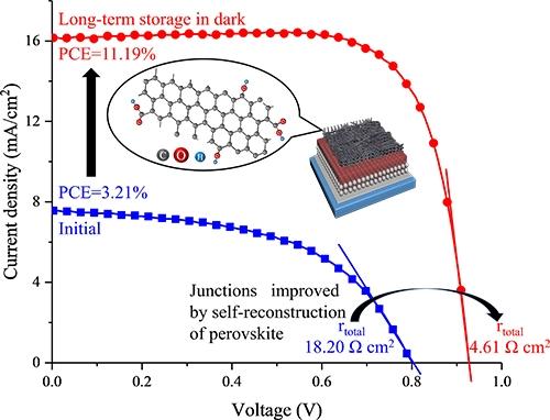 Figure 1. Self-Recrystallization of Functionalized CNT-Covered Perovskite