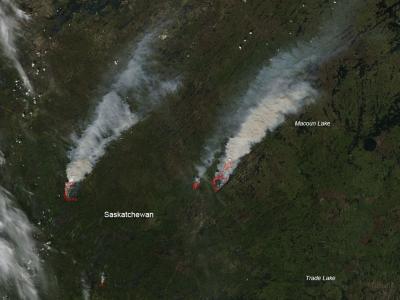 Fires in Northern Saskatchewan