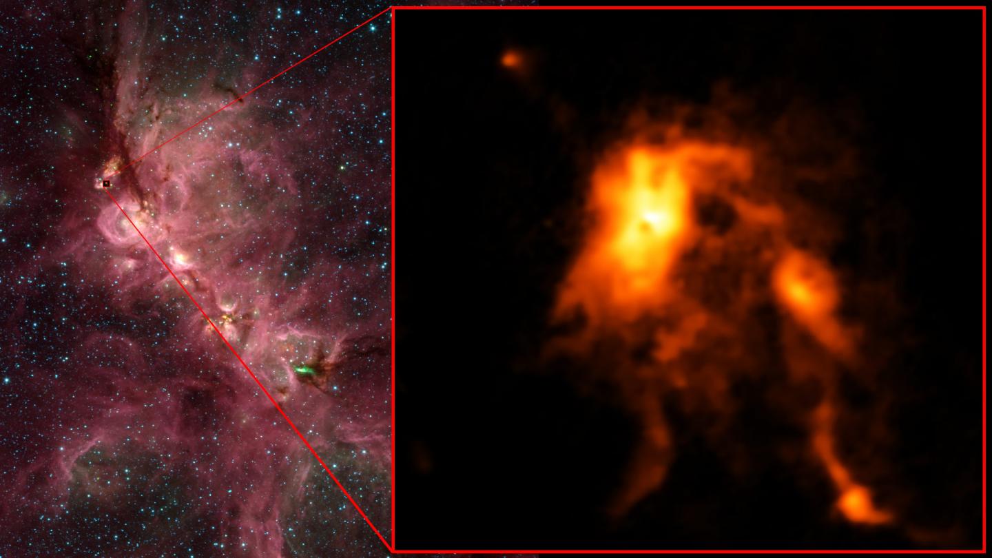 Outburst in Cat's Paw Nebula