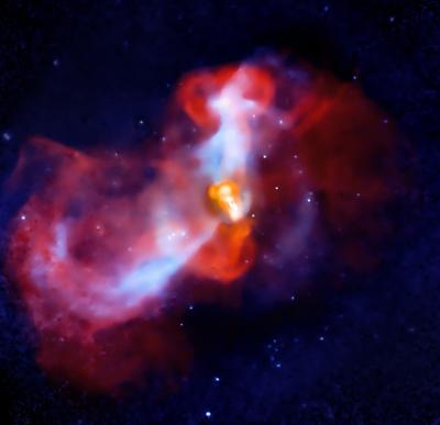 X-ray and Radio Image of M87