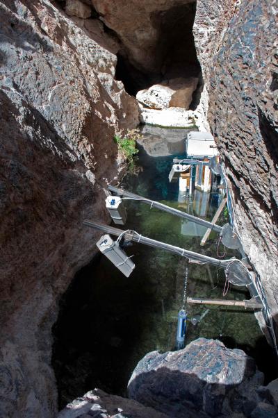 Video Cameras Above Spawning Shelf