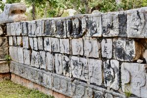 Stone tzompantli at Chichén Itzá