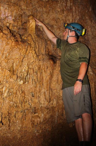 Jud Partin in Vanuatu Cave