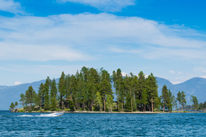 Flathead Lake boater