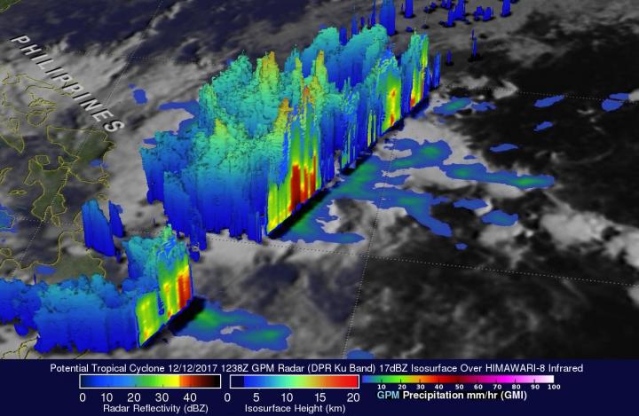 GPM 3-D Image of Kai-tak
