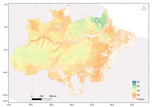 Une nouvelle carte montrant toute la biomasse aérienne en