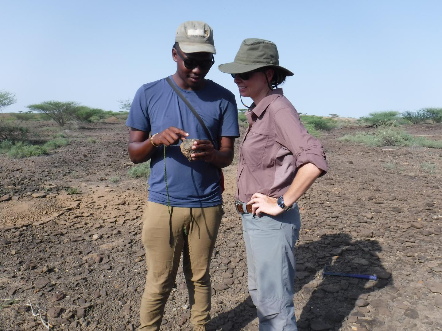 Hammond and Mavuso in field