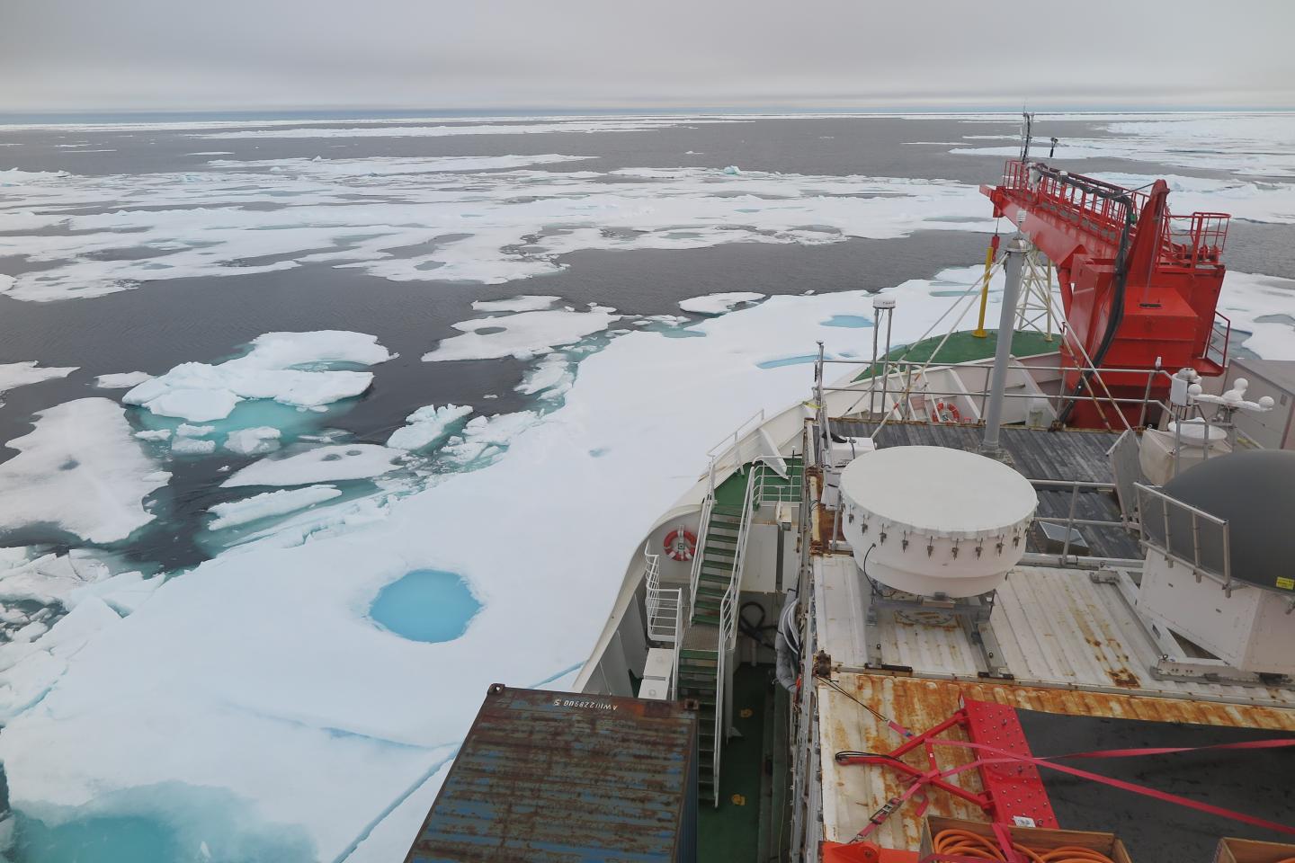 Polarstern icebreaker in Wandel Sea