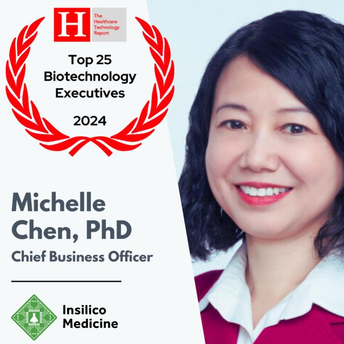 Michelle Chen, Ph.D. Receives Top 25 Biotech Executive Award