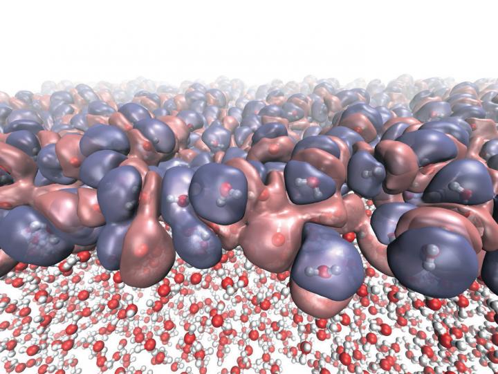 Electronic Density at the Liquid-Vapor Interface of Water