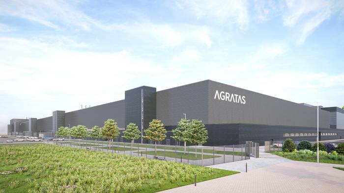 The Agratas gigafactory being built in Bridgwater, UK