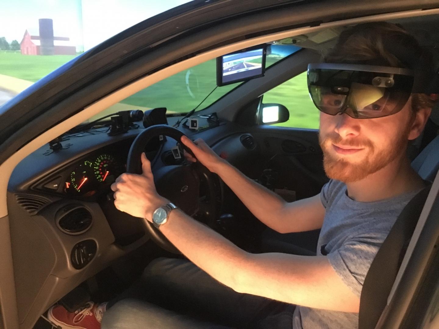 Driving with Augmented Reality Glasses