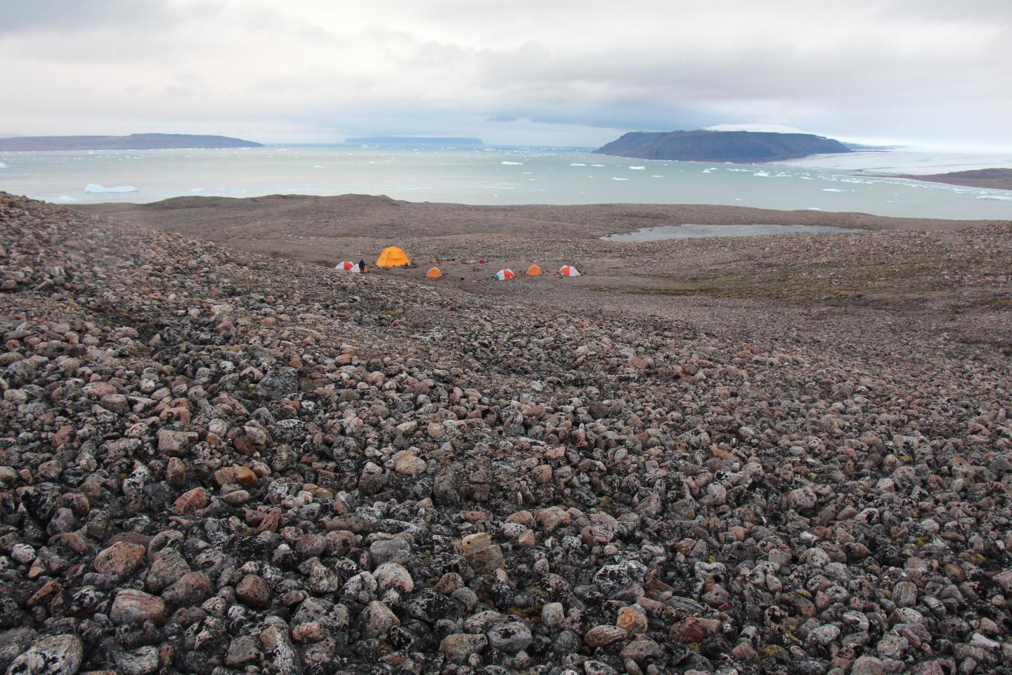 Camp near Wax Lips Lake