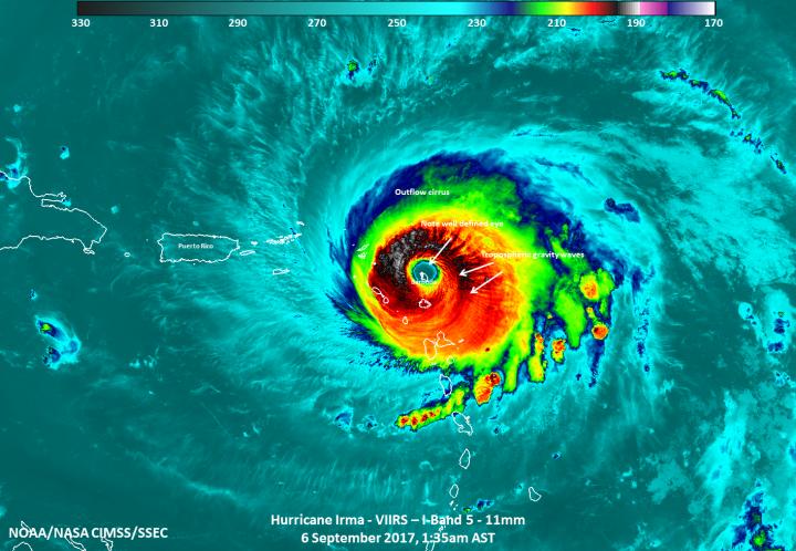 Suomi NPP Image of Irma Over Barbuda