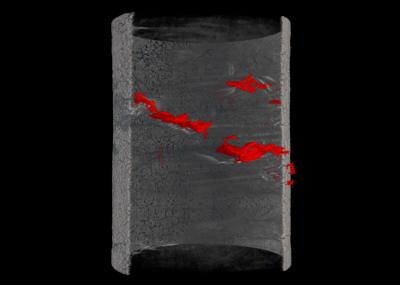 3-D Stainless Steel with Crack