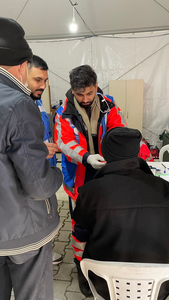 Constructor group partnered with Humanity First Germany to set up first response tents in Antakya Turkey