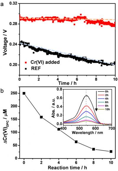 DMFC Performance and Cr(VI) Concentration Tracking During Successive Operation
