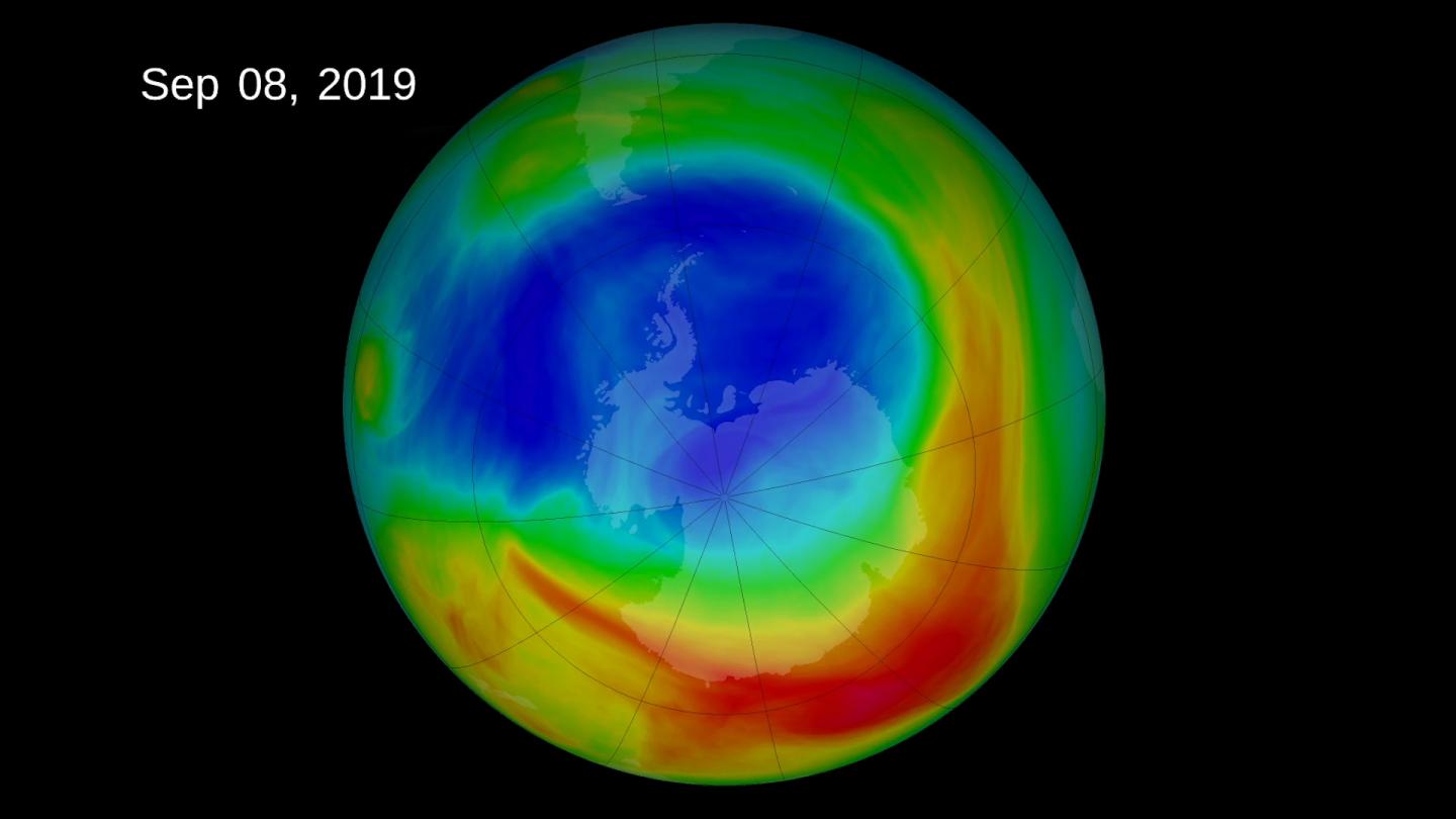Shrinking ozone hole