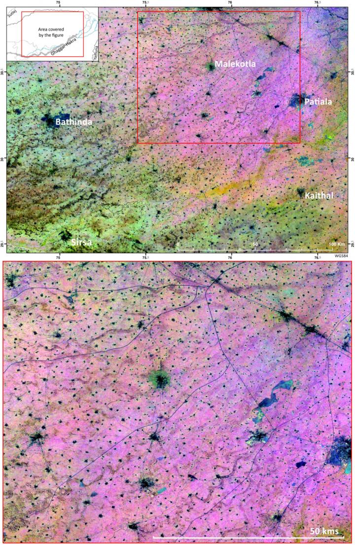 Composite Image of Vegetation Indices in Northwest India