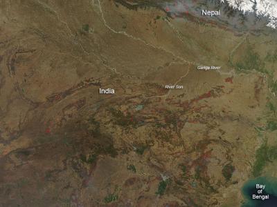 Fires in India and Nepal