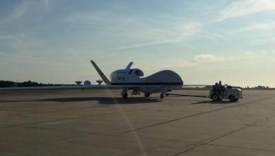 NASA's Global Hawk 872 Landing After Second Flight, Leaves for Third Flight Today