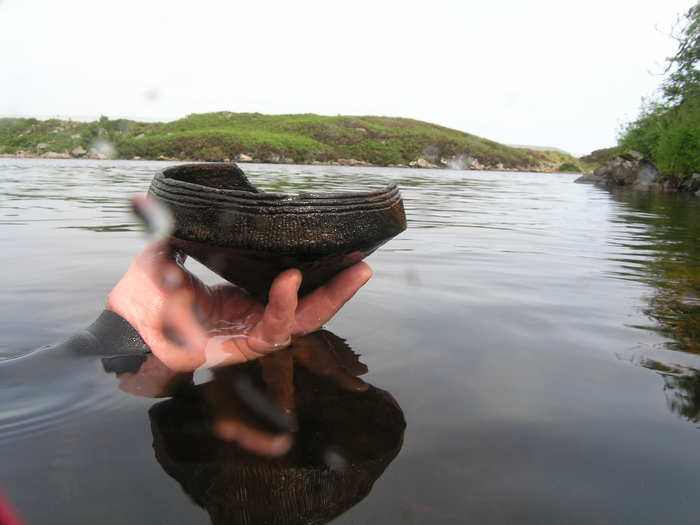 One of the first pots to be discovered, an Unstan Bowl from Loch Arnish