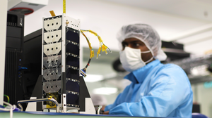 NTU postgraduate student team leader who led the development of the SCOOB-I satellite