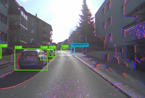 Detection of driving cars