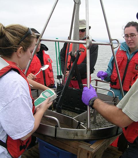 Researchers Collecting Samples