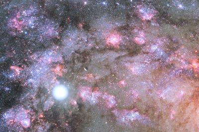 A Cauldron of Star Birth in the Center of a Young Galaxy
