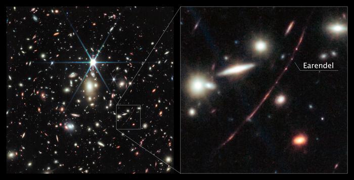 Webb’s NIRCam (Near-Infrared Camera) instrument reveals the star, nicknamed Earendel