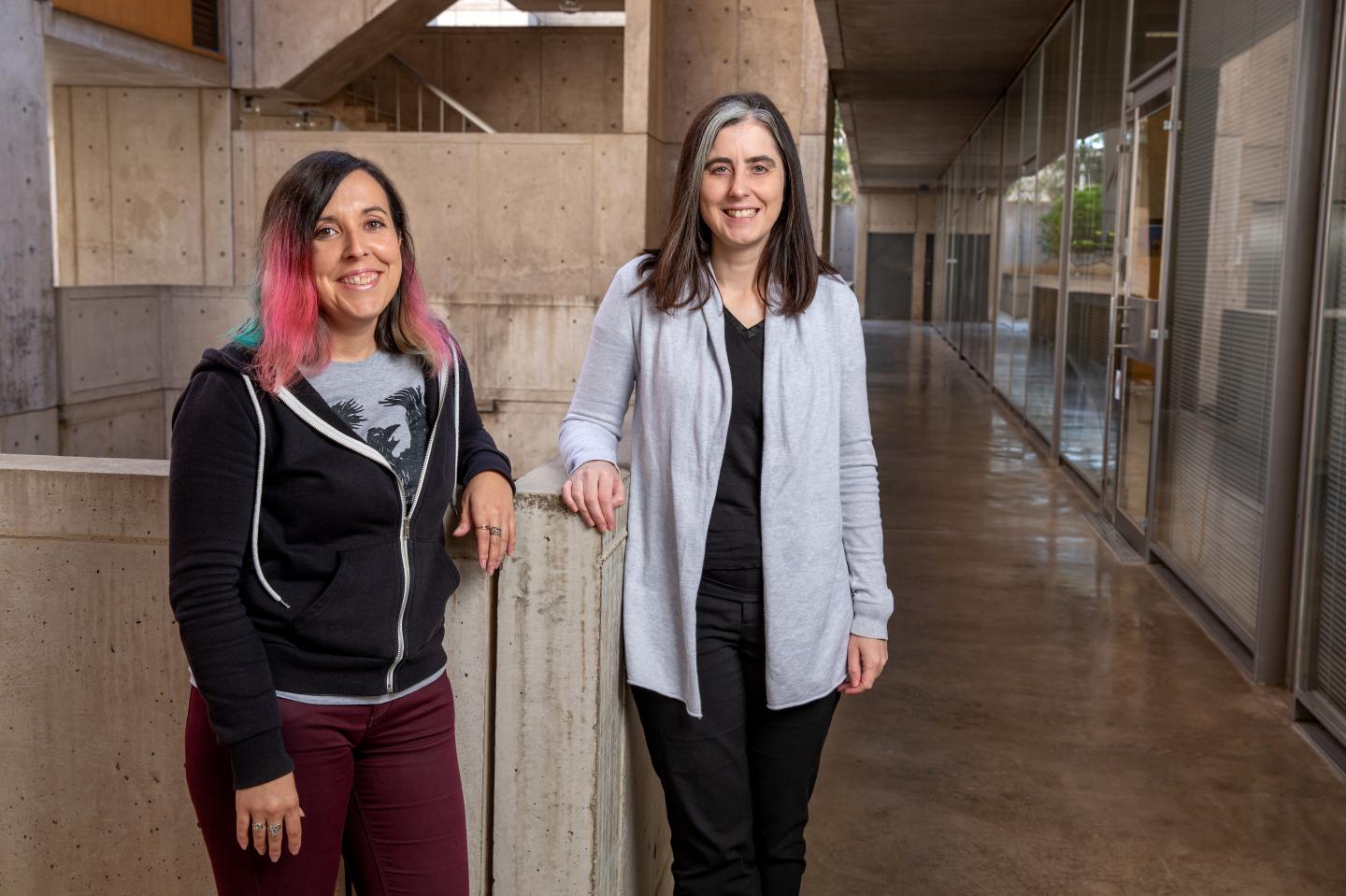 Elena Blanco-Suarez and Nicola Allen, Salk Institute